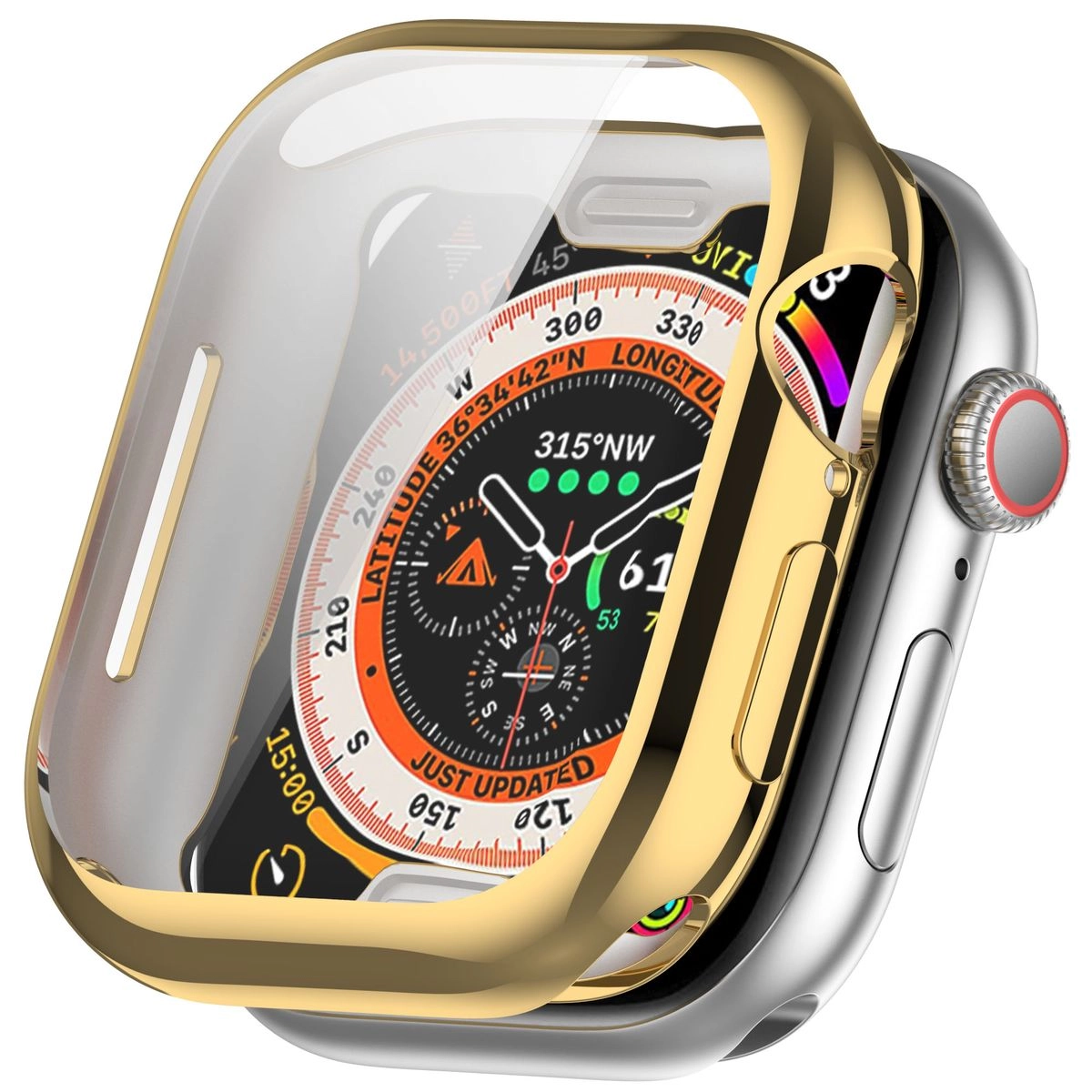 Nakładka na tarczę Bizon Felipe do Apple Watch 10 46mm Złoty