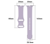 Pasek Bizon Strap Watch Silicone S do Apple Watch 44/45/46/49mm Jasno-Fioletowy