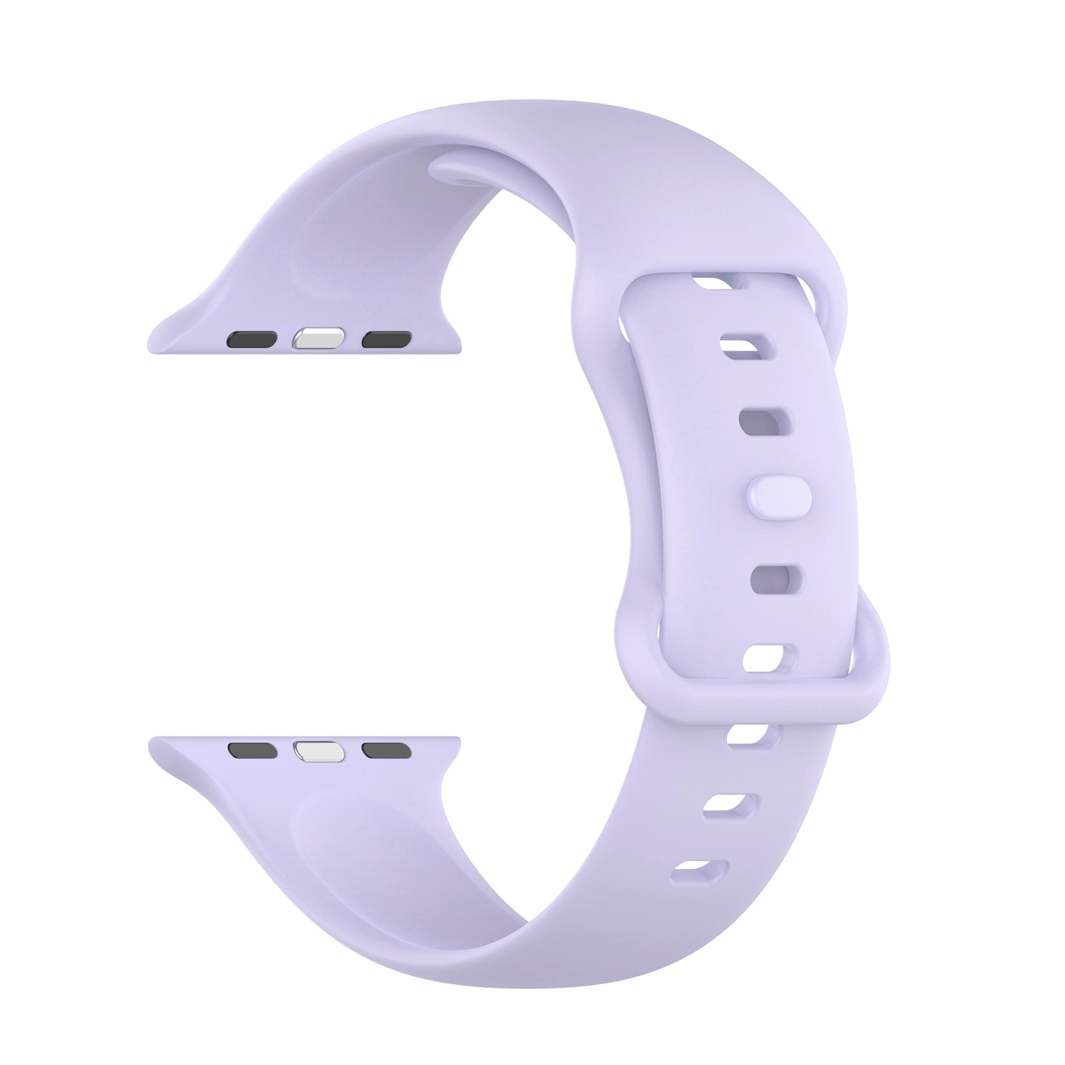 Pasek Bizon Strap Watch Silicone S do Apple Watch 44/45/46/49mm Jasno-Fioletowy