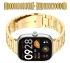 Bransoleta Bizon ze stali nierdzewnej Aura do Xiaomi Smart Band 9 Pro/8 Pro / Redmi Watch 5/4 Złoty