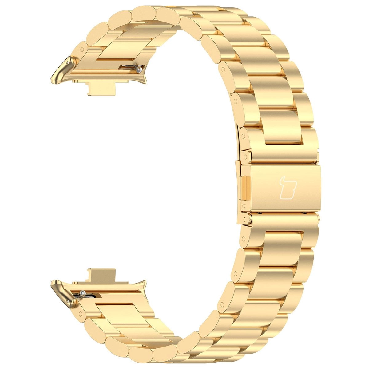 Bransoleta Bizon ze stali nierdzewnej Aura do Xiaomi Smart Band 9 Pro/8 Pro / Redmi Watch 5/4 Złoty
