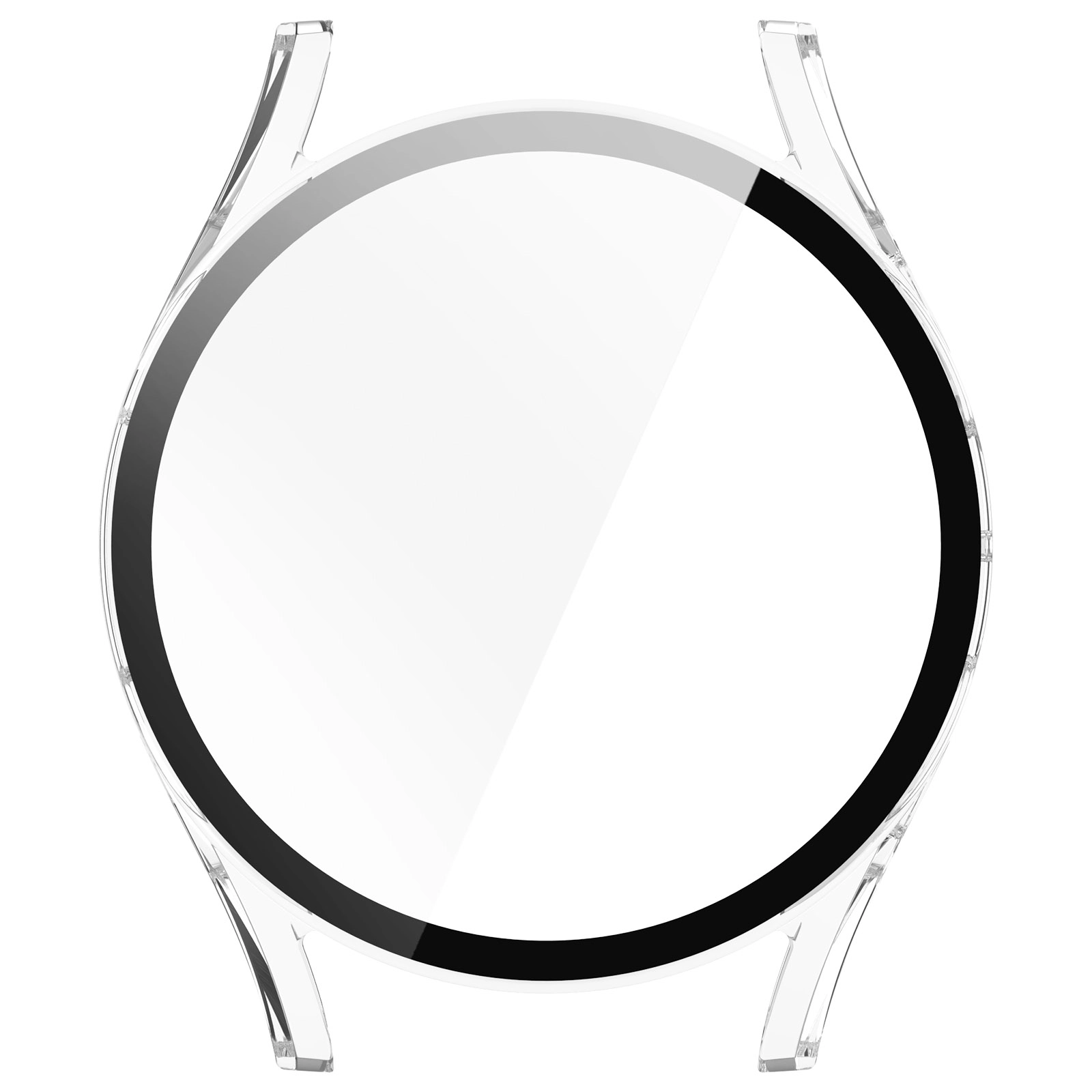 Nakładka na tarczę Bizon ze szkłem do Galaxy Watch 7 40mm Przezroczysty