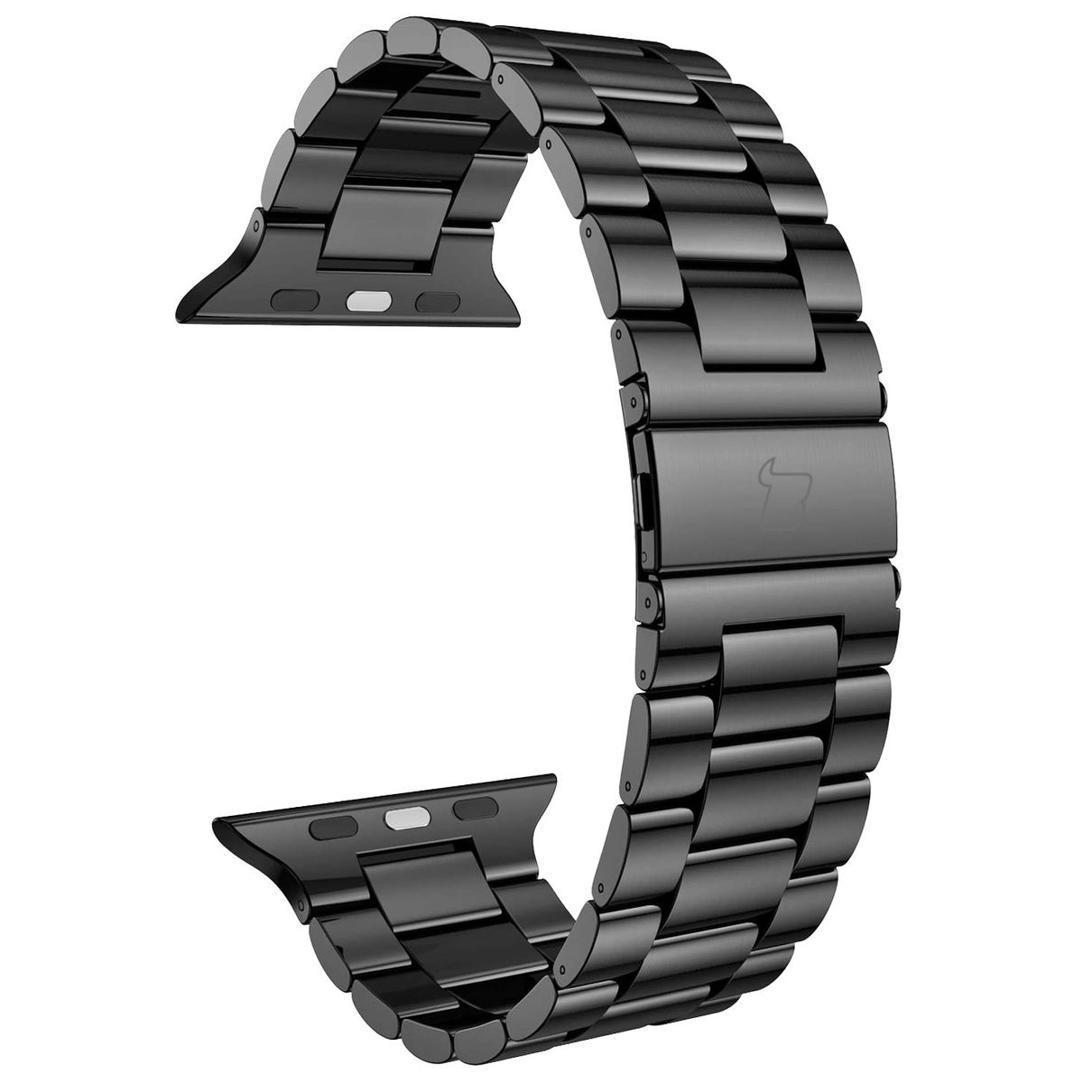Bransoleta Bizon ze stali nierdzewnej Aura do Apple Watch 49/46/45/44/42mm Czarny