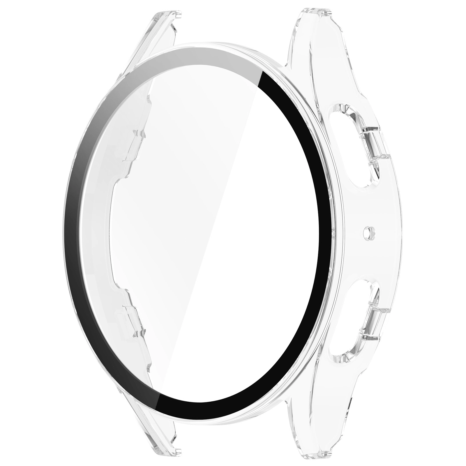 Nakładka na tarczę Bizon ze szkłem do Galaxy Watch 7 44mm Przezroczysty