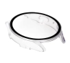 Nakładka na tarczę Bizon ze szkłem do Galaxy Watch 7 44mm Przezroczysty