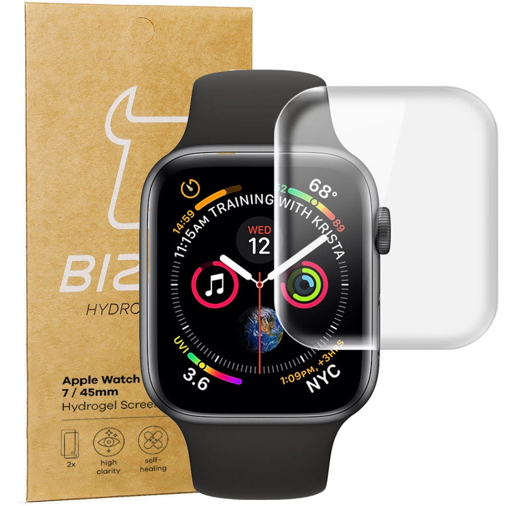 Folia hydrożelowa Bizon na ekran do Apple Watch 45mm 2 sztuki