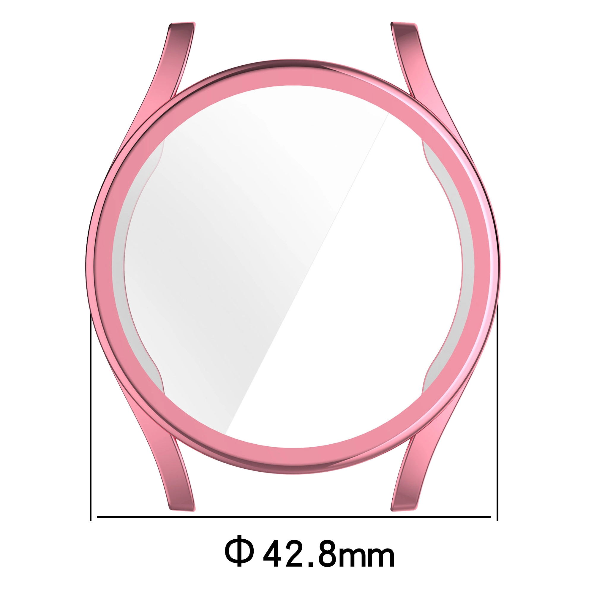 Nakładka na tarczę Bizon Felipe do Galaxy Watch 7 40mm Różowy