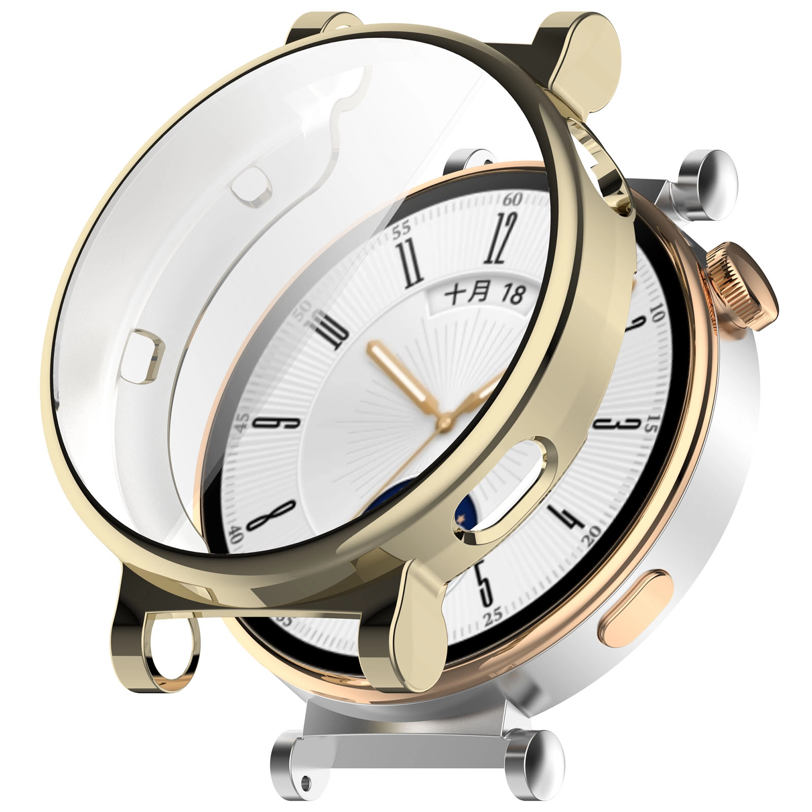 Nakładka na tarczę Bizon Felipe do Huawei Watch GT 4 41mm Złoty