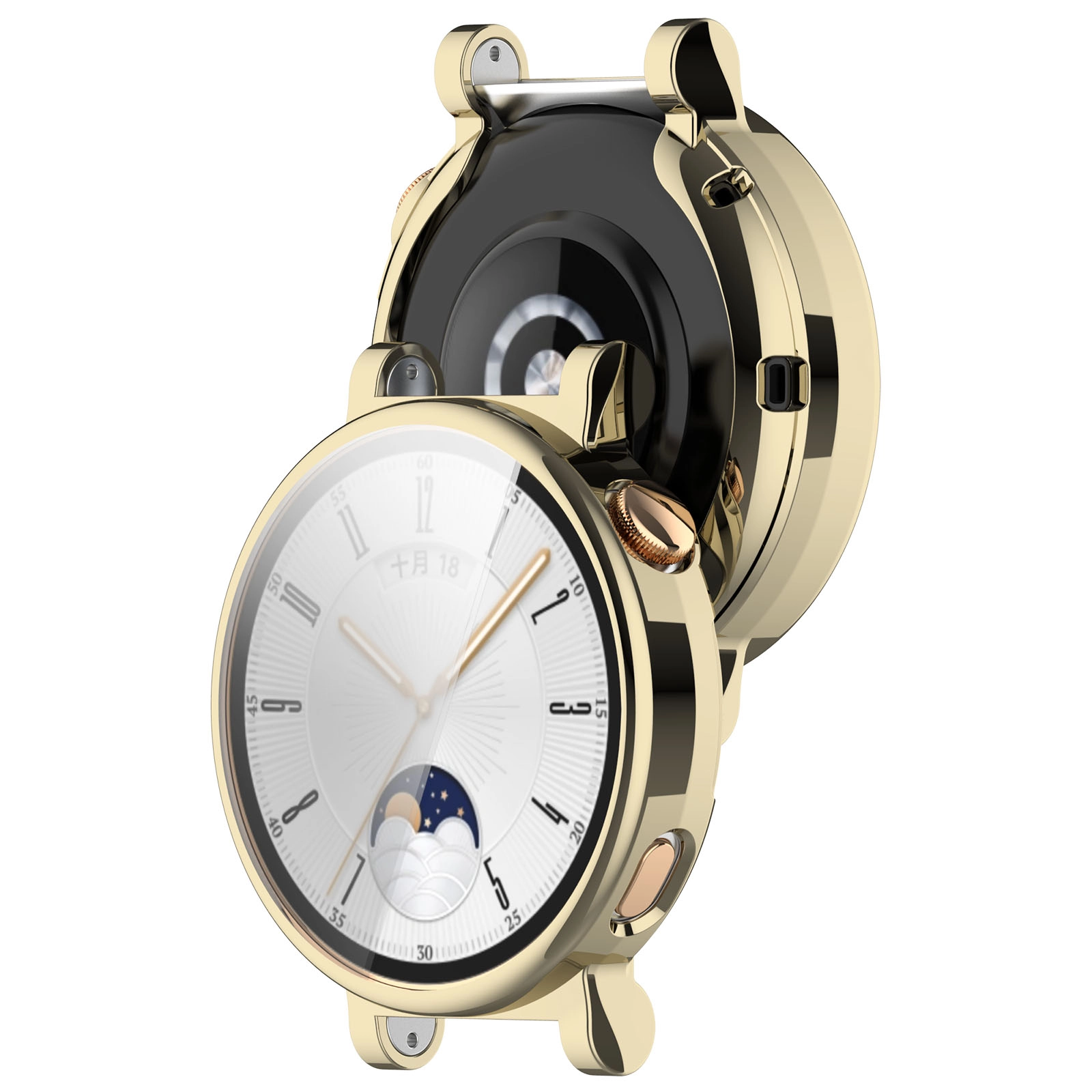 Nakładka na tarczę Bizon Felipe do Huawei Watch GT 4 41mm Złoty