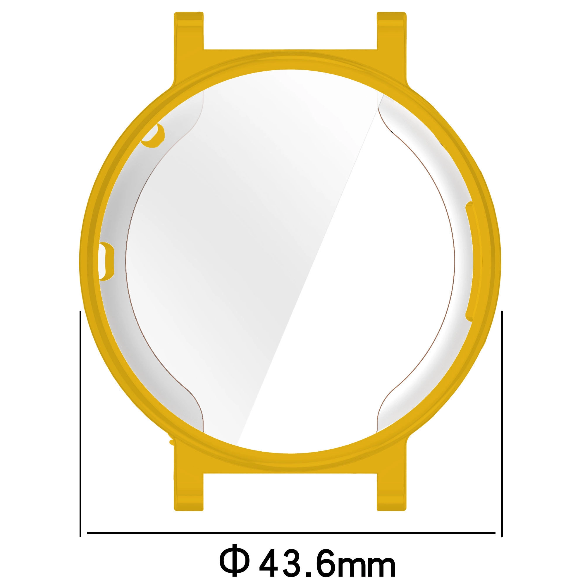 Nakładka na tarczę Bizon Felipe do Huawei Watch GT 4 41mm Złoty