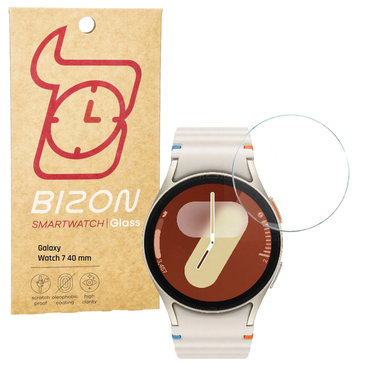 Szkło hartowane Bizon Watch Clear do Galaxy Watch 7 40mm