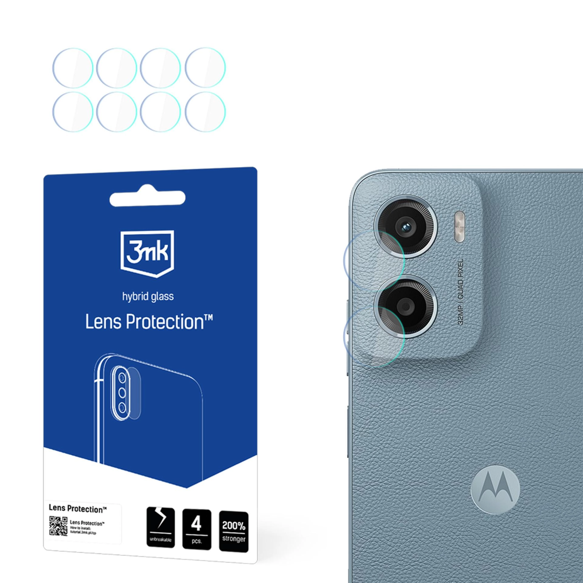 Szkło hybrydowe 3mk Lens Protection Motorola Moto E15