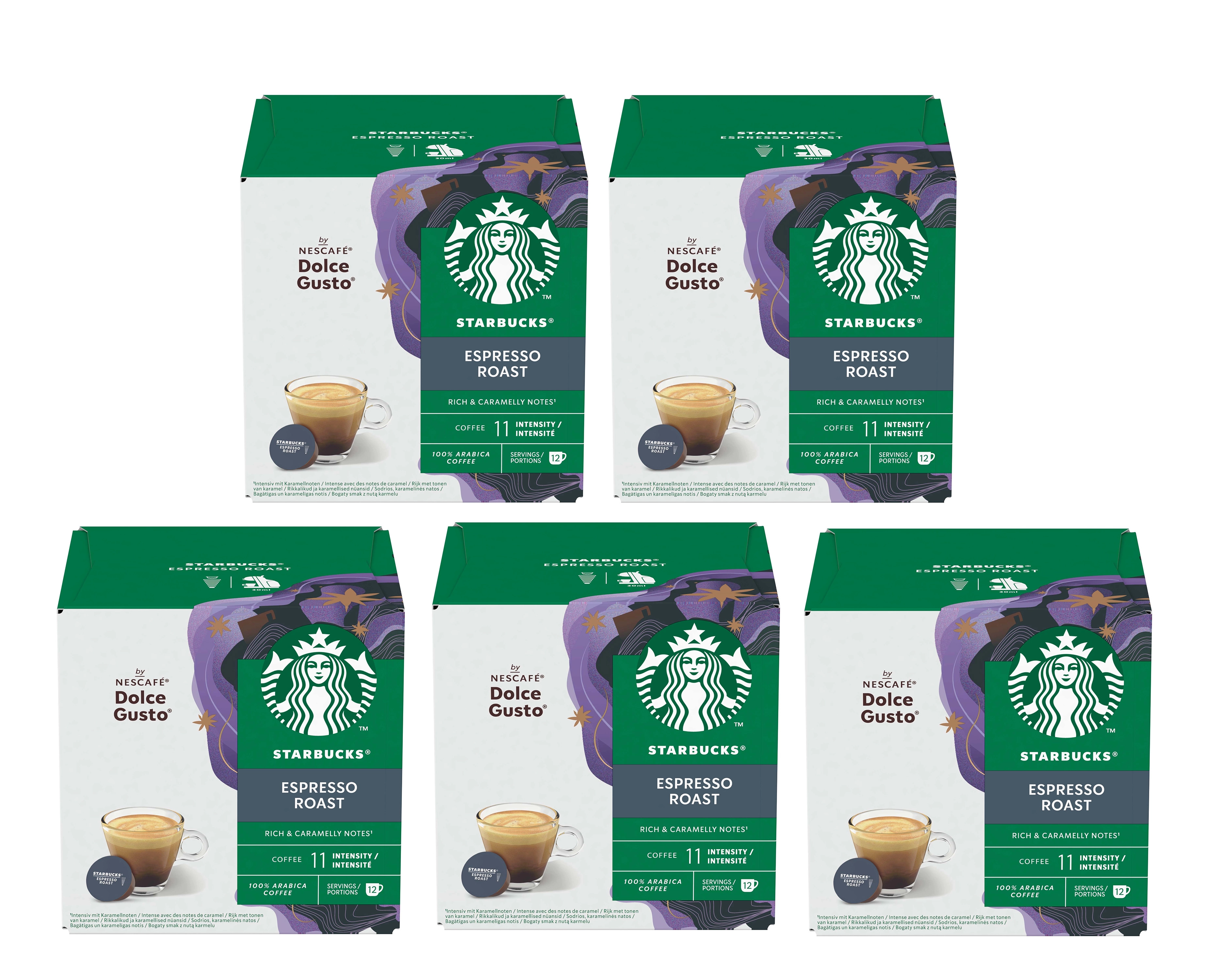 Kapsułki Starbucks Nescafe Dolce Gusto Espresso Roast 60szt.