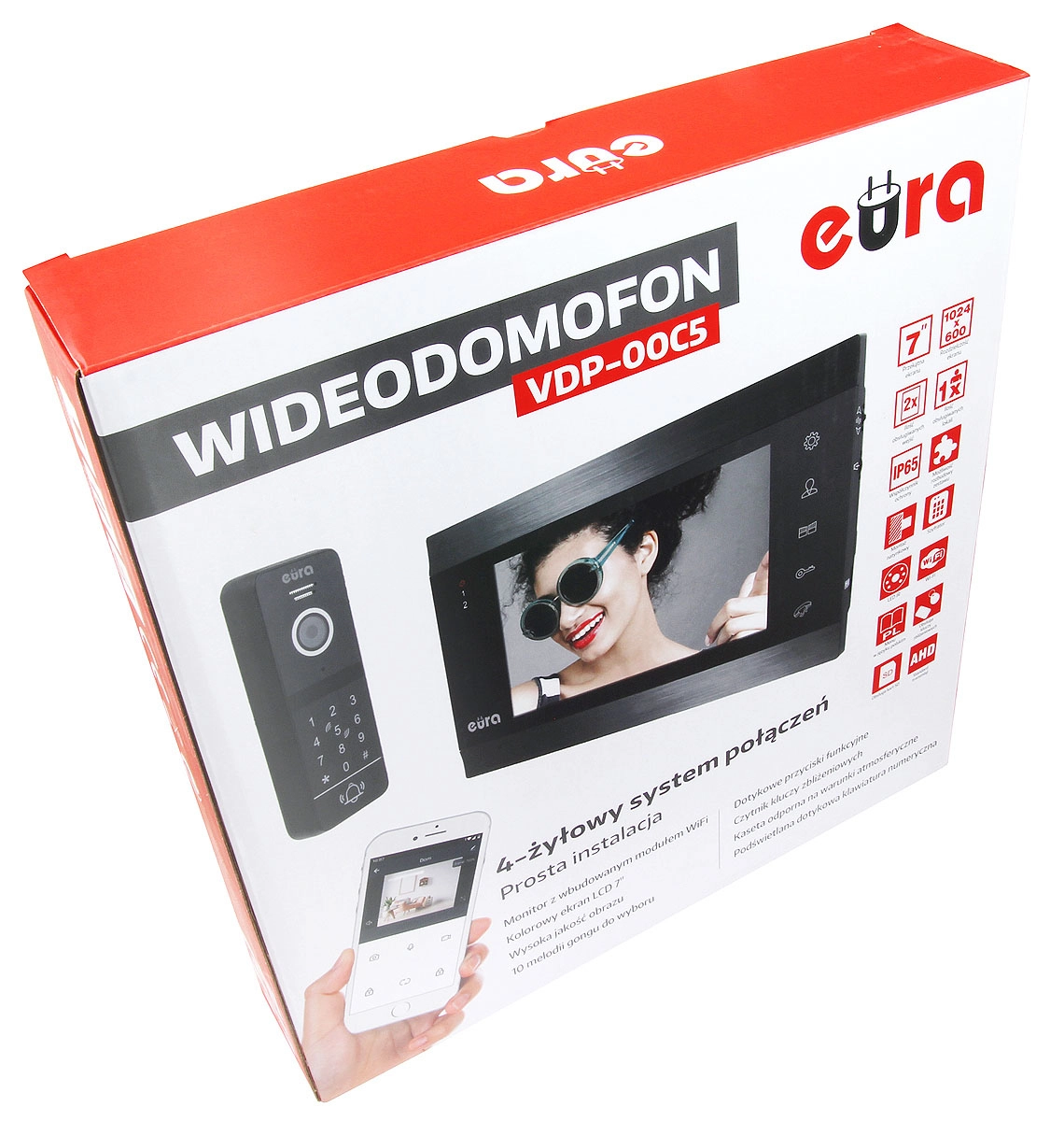 Wideodomofon Eura-Tech Eura VDP-00C5 Biały