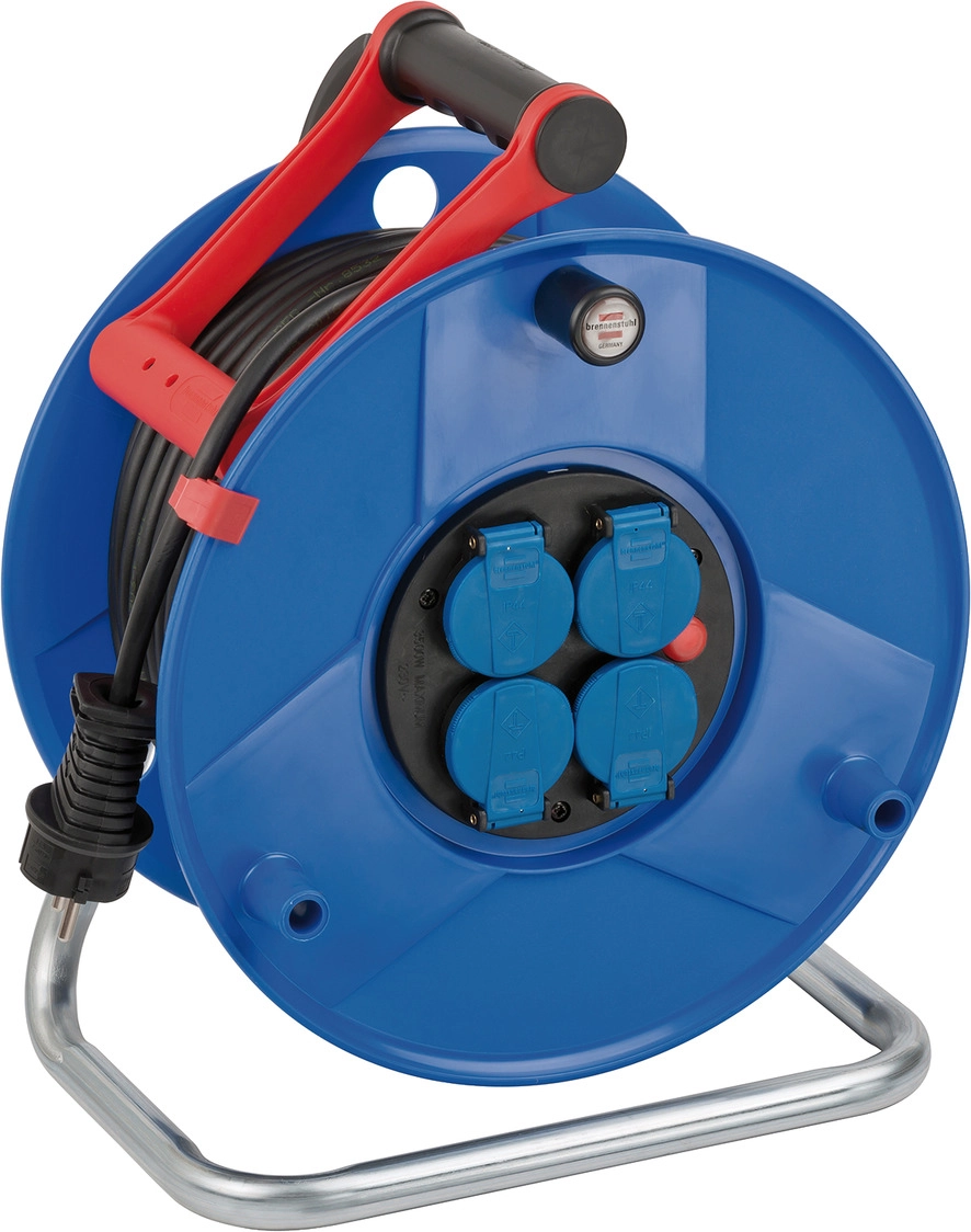 Przedłużacz bębnowy Brennenstuhl Garant IP44 / 4 gniazda 50m Tworzywo sztuczne Niebieski