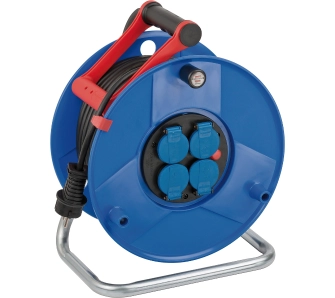 Przedłużacz bębnowy Brennenstuhl Garant IP44 / 4 gniazda 50m Tworzywo sztuczne Niebieski