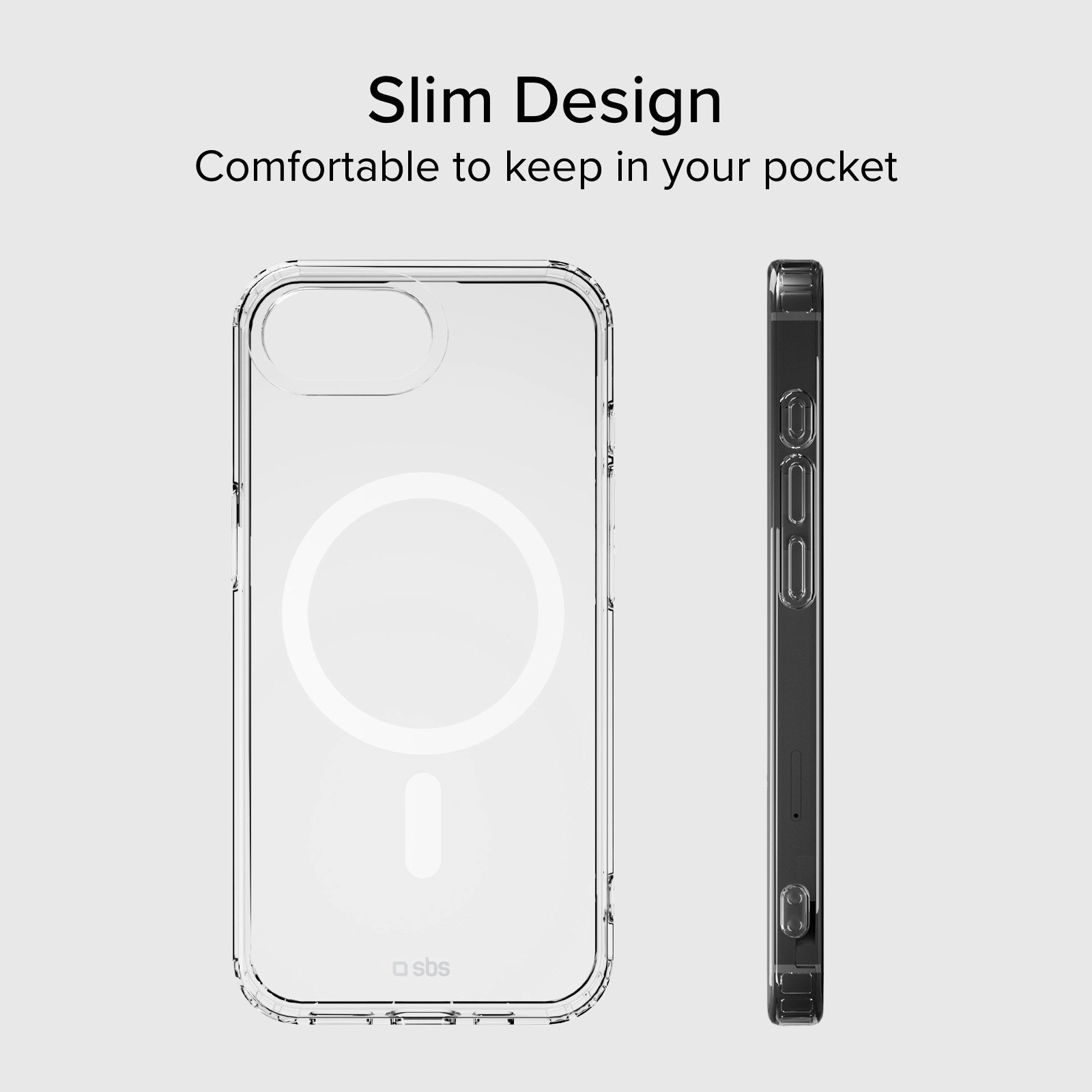 Etui SBS Light Mag do iPhone 16e Przezroczysty