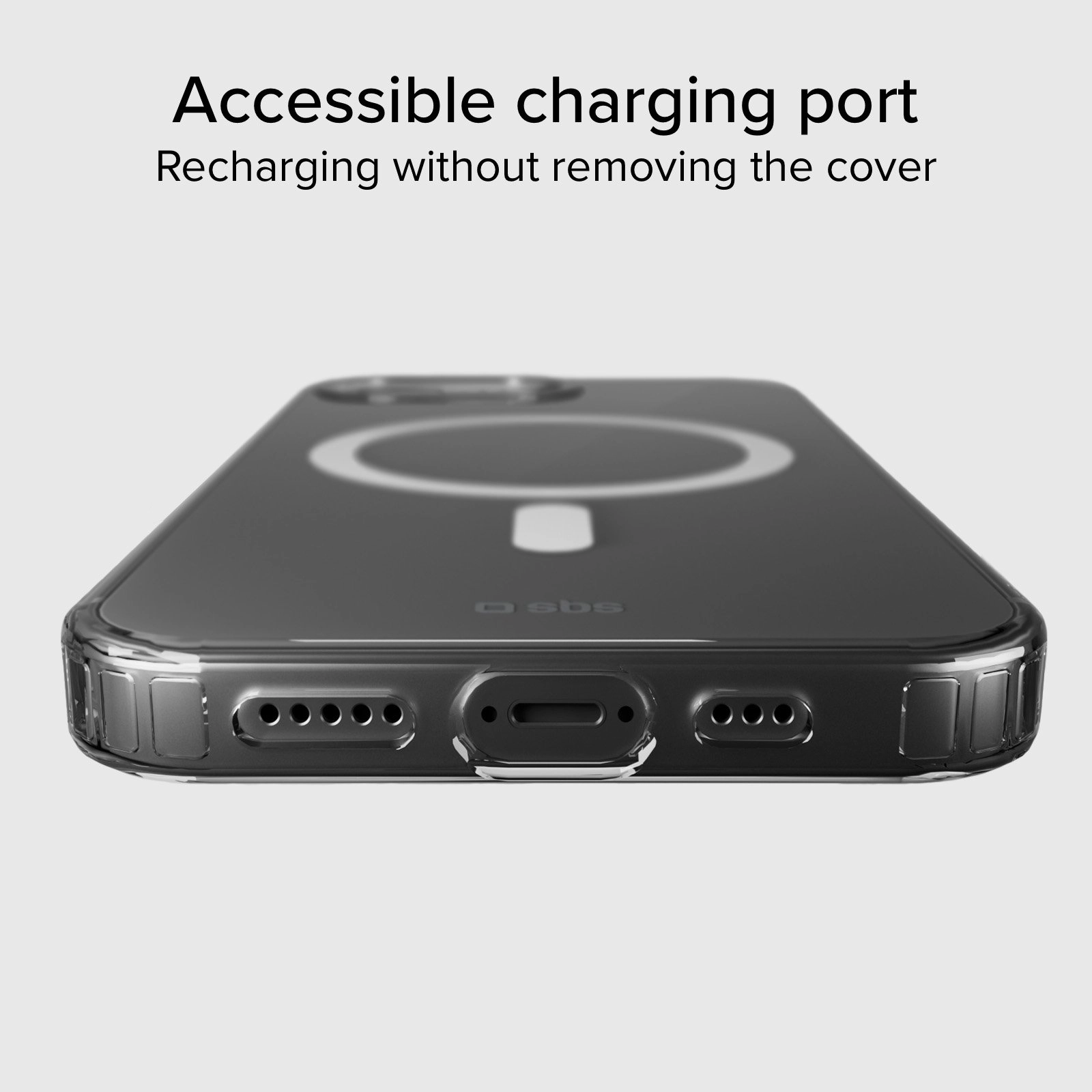 Etui SBS Light Mag do iPhone 16e Przezroczysty