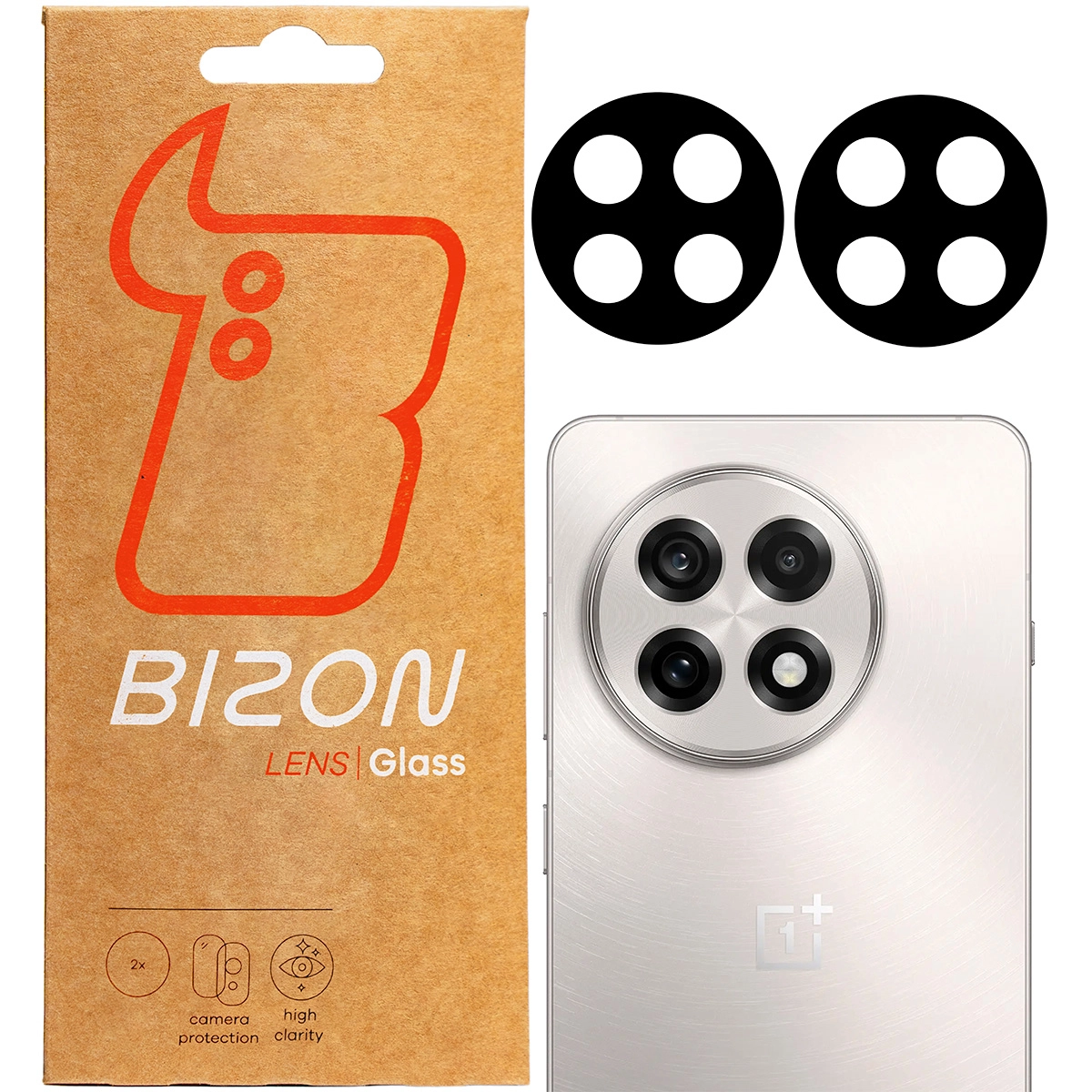 Szkło ochronne Bizon na aparat Lens do OnePlus 13R 2sztuki