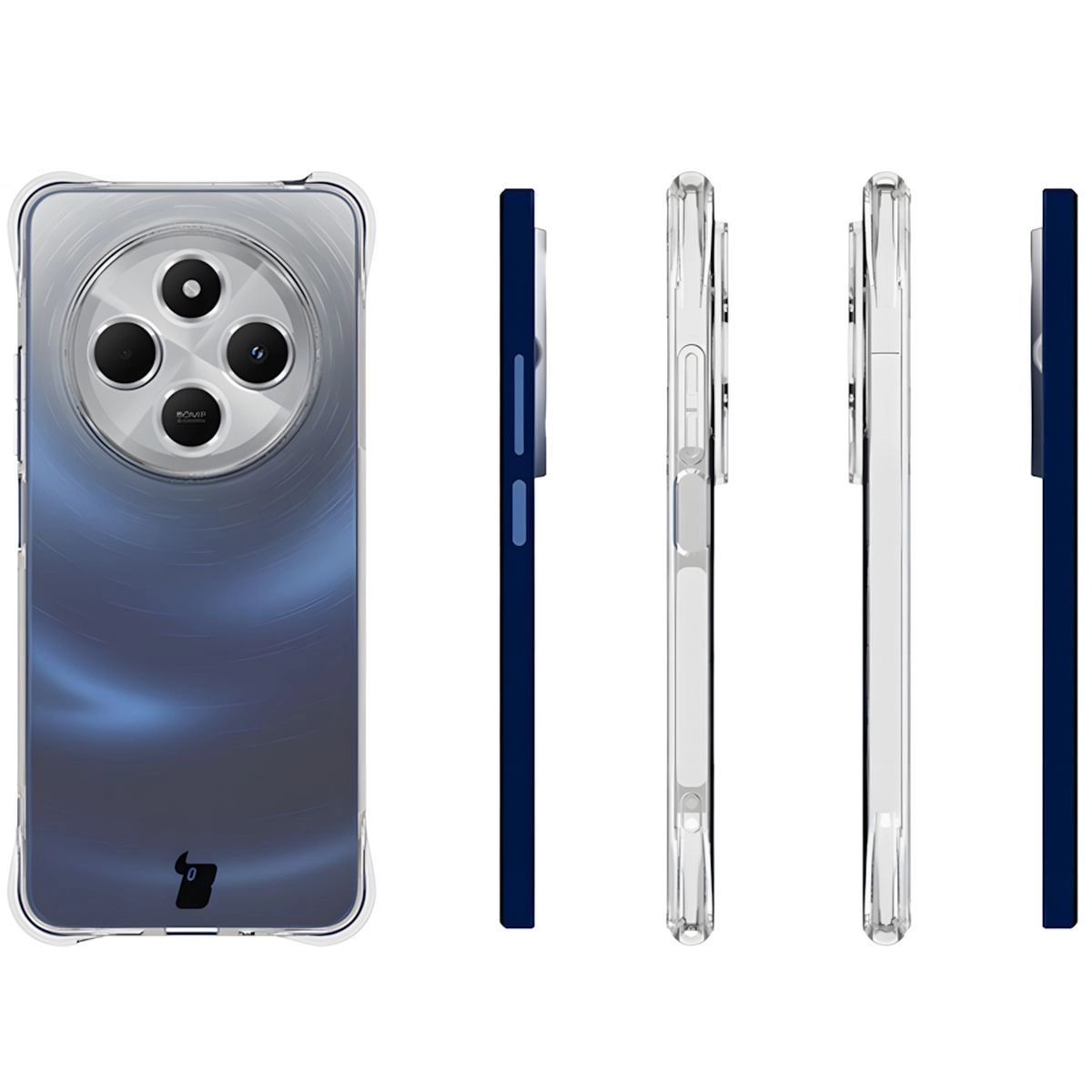 Etui Bizon Elastyczne Salpa do Xiaomi Redmi 14C 4G / POCO C75 Przezroczysty