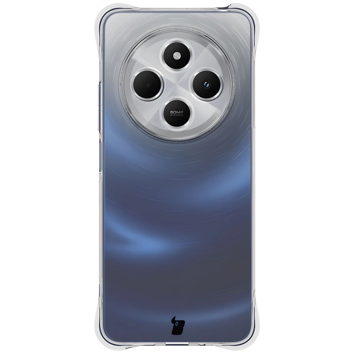 Etui Bizon Elastyczne Salpa do Xiaomi Redmi 14C 4G / POCO C75 Przezroczysty