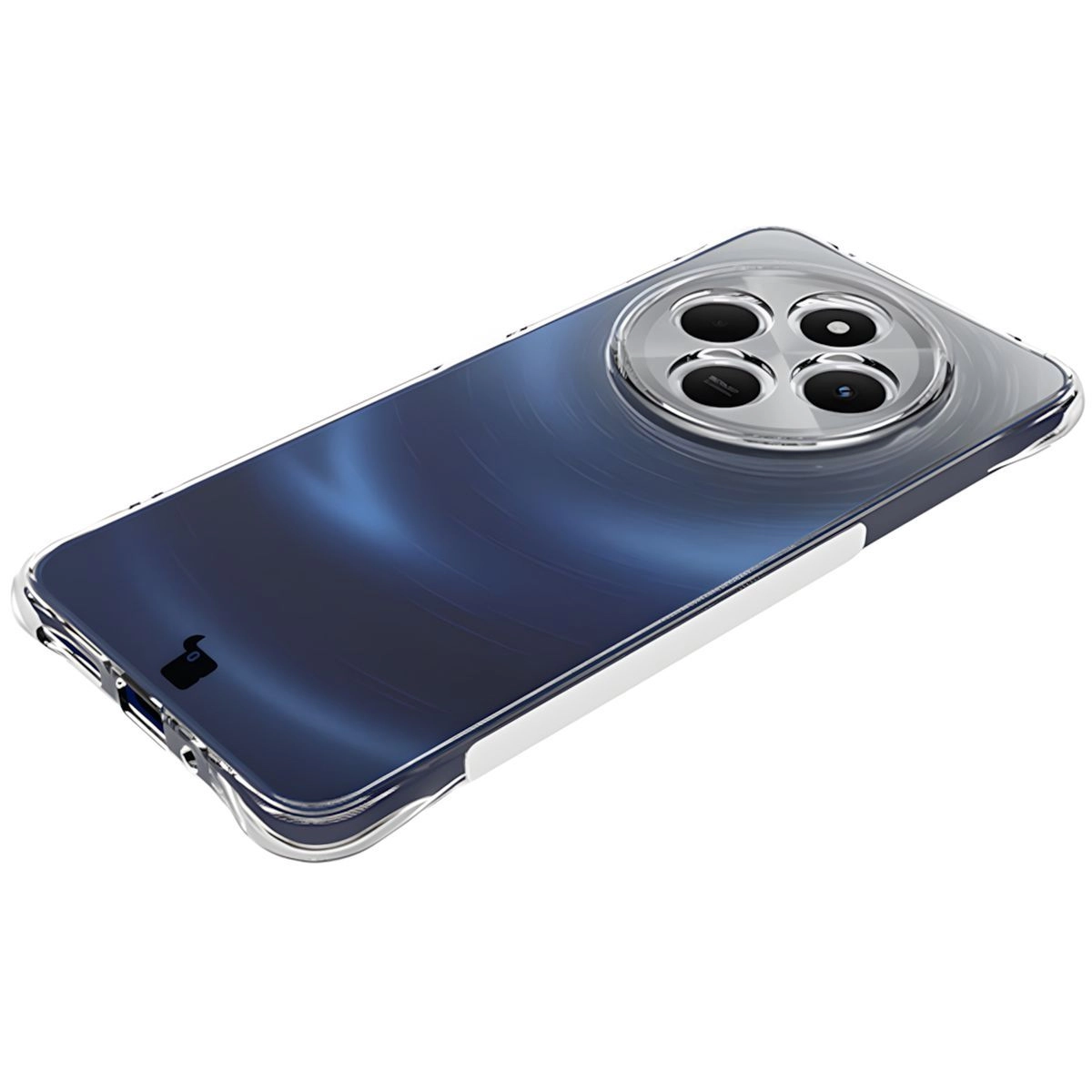 Etui Bizon Elastyczne Salpa do Xiaomi Redmi 14C 4G / POCO C75 Przezroczysty