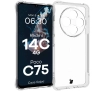 Etui Bizon Elastyczne Salpa do Xiaomi Redmi 14C 4G / POCO C75 Przezroczysty