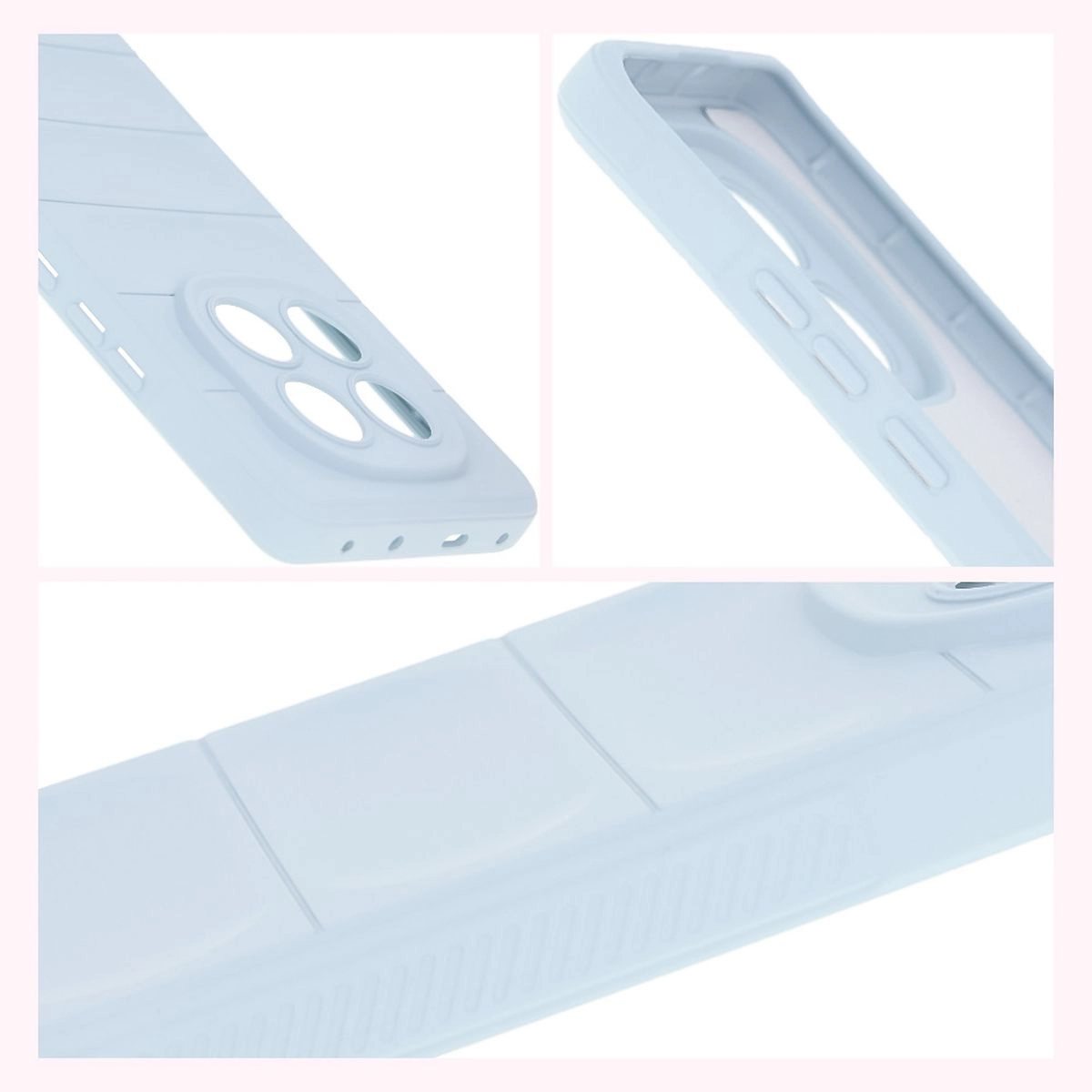 Etui Bizon Tur do Xiaomi Redmi Note 14 Pro 5G / Poco X7 Jasnoniebieskie