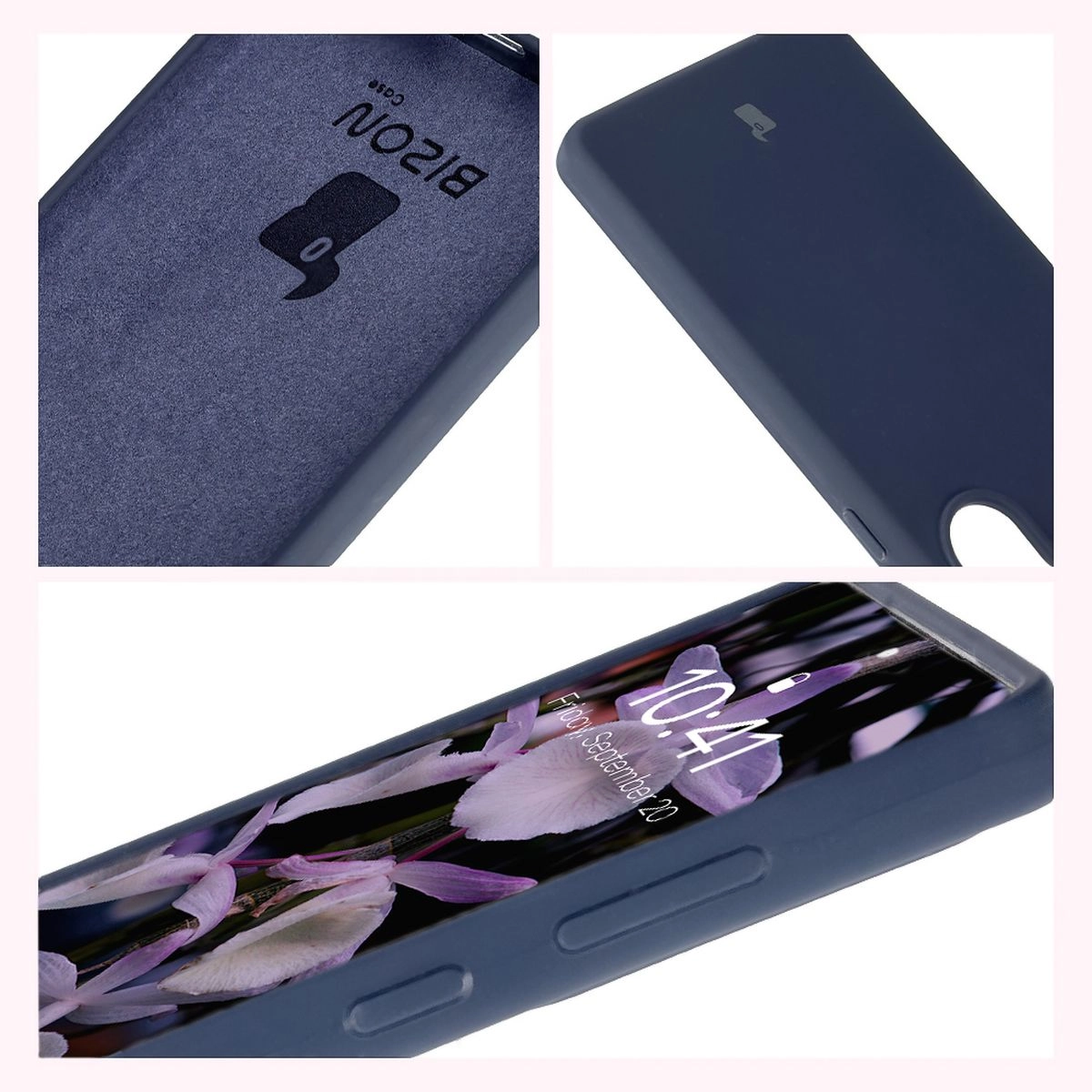 Etui Bizon Silikonowe Soft do Galaxy S25 Ultra Ciemno-niebieski