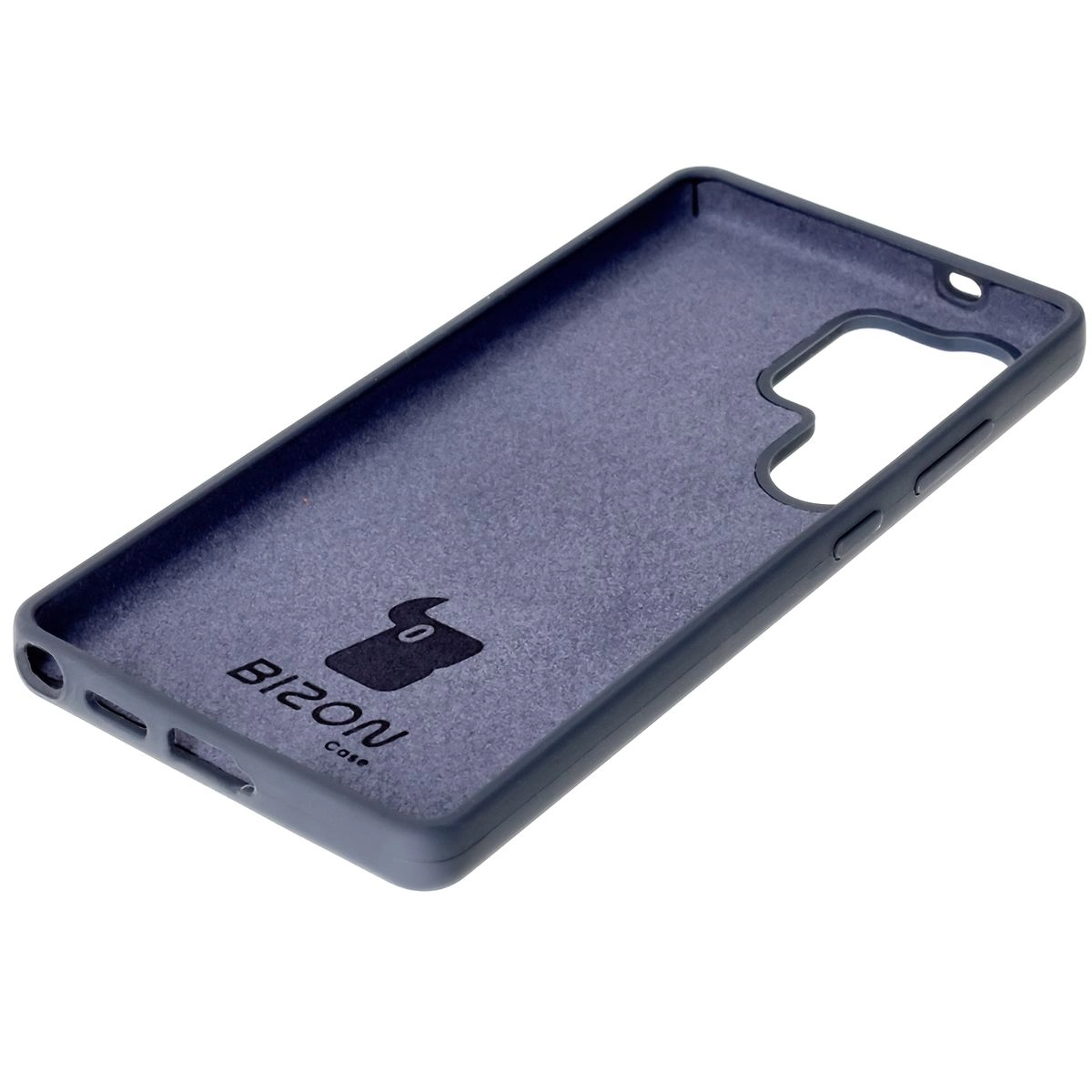 Etui Bizon Silikonowe Soft do Galaxy S25 Ultra Ciemno-niebieski