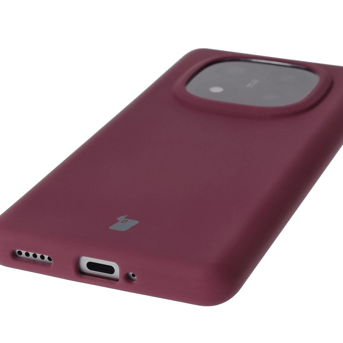 Etui Bizon Silikonowe Soft do Xiaomi Redmi Note 14 Pro Plus 5G Ciemno-fioletowy