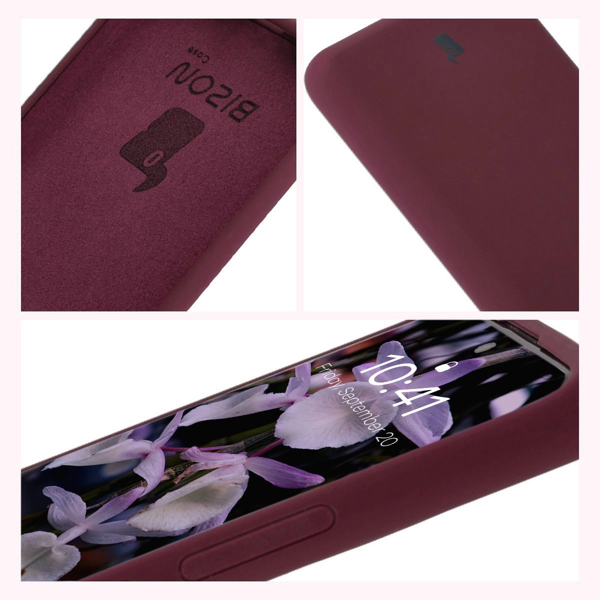 Etui Bizon Silikonowe Soft do Xiaomi Redmi Note 14 Pro Plus 5G Ciemno-fioletowy