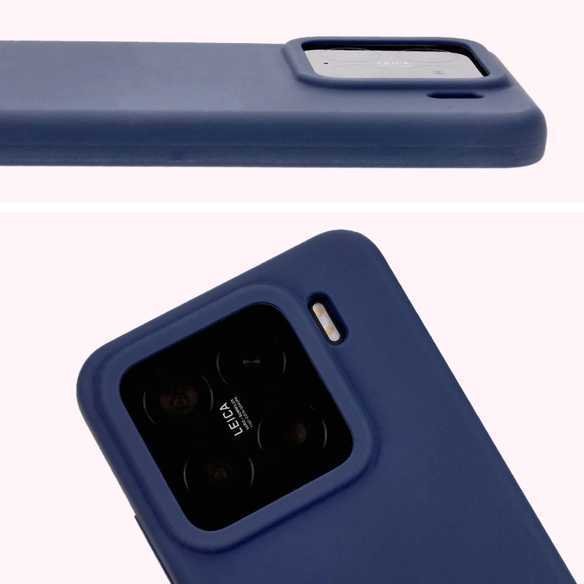 Etui Bizon Silikonowe Soft do Xiaomi 15 Ciemno-niebieski