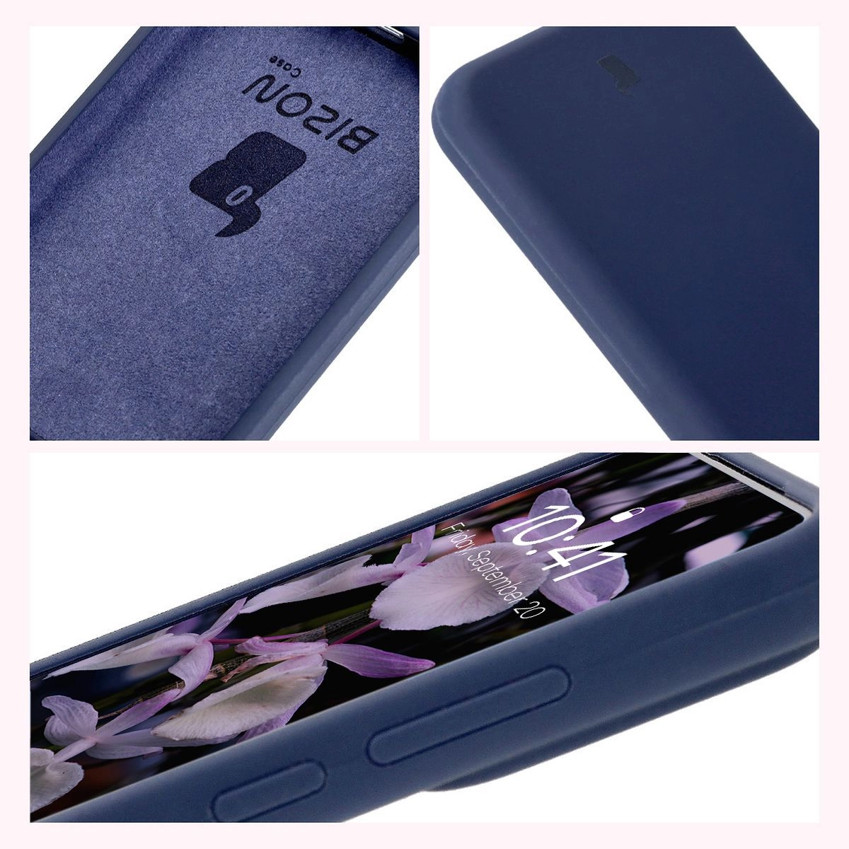 Etui Bizon Silikonowe Soft do Xiaomi 15 Ciemno-niebieski