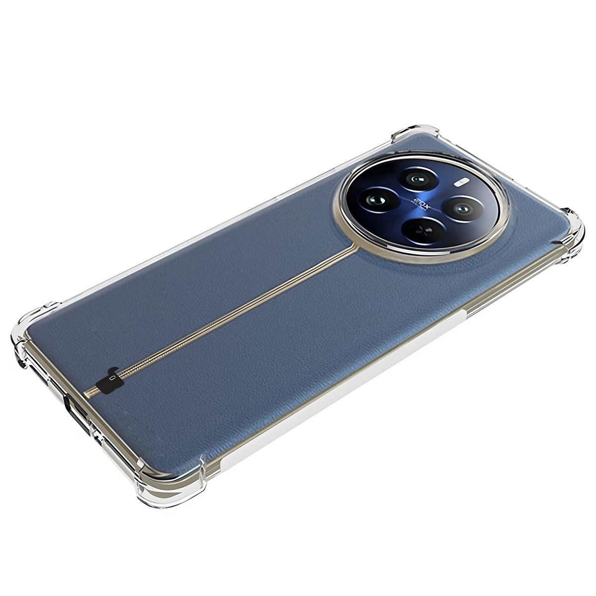 Etui Bizon Elastyczne Salpa do Realme 12 Pro/12 Pro+ Przezroczysty