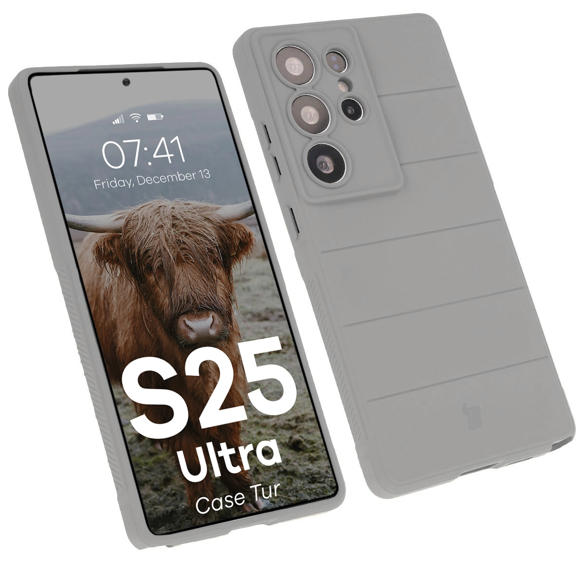 Etui Bizon Tur do Galaxy S25 Ultra Jasnoszary