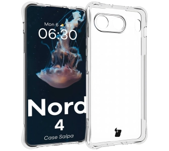 Etui Bizon Elastyczne Salpa do OnePlus Nord 4 Przezroczysty