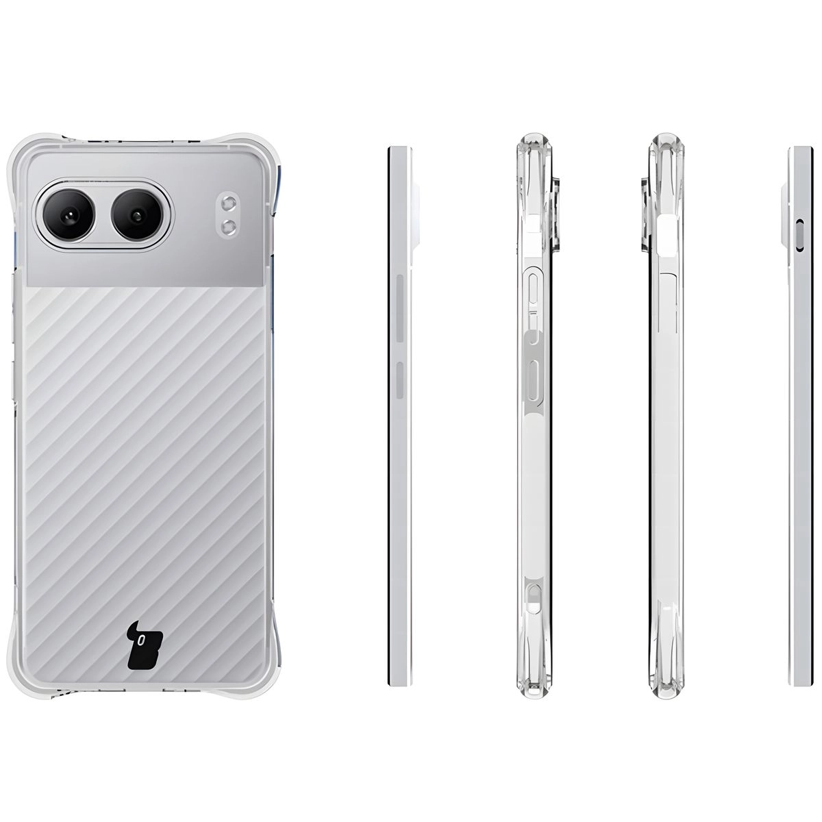 Etui Bizon Elastyczne Salpa do OnePlus Nord 4 Przezroczysty