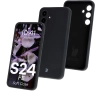 Etui Bizon Silikonowe Soft do Galaxy S24 FE Czarny