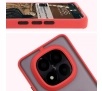 Etui Bizon z uchwytem na palec Hybrid Ring do Xiaomi Redmi Note 14 Pro Plus 5G Przydymione z czerwoną ramką