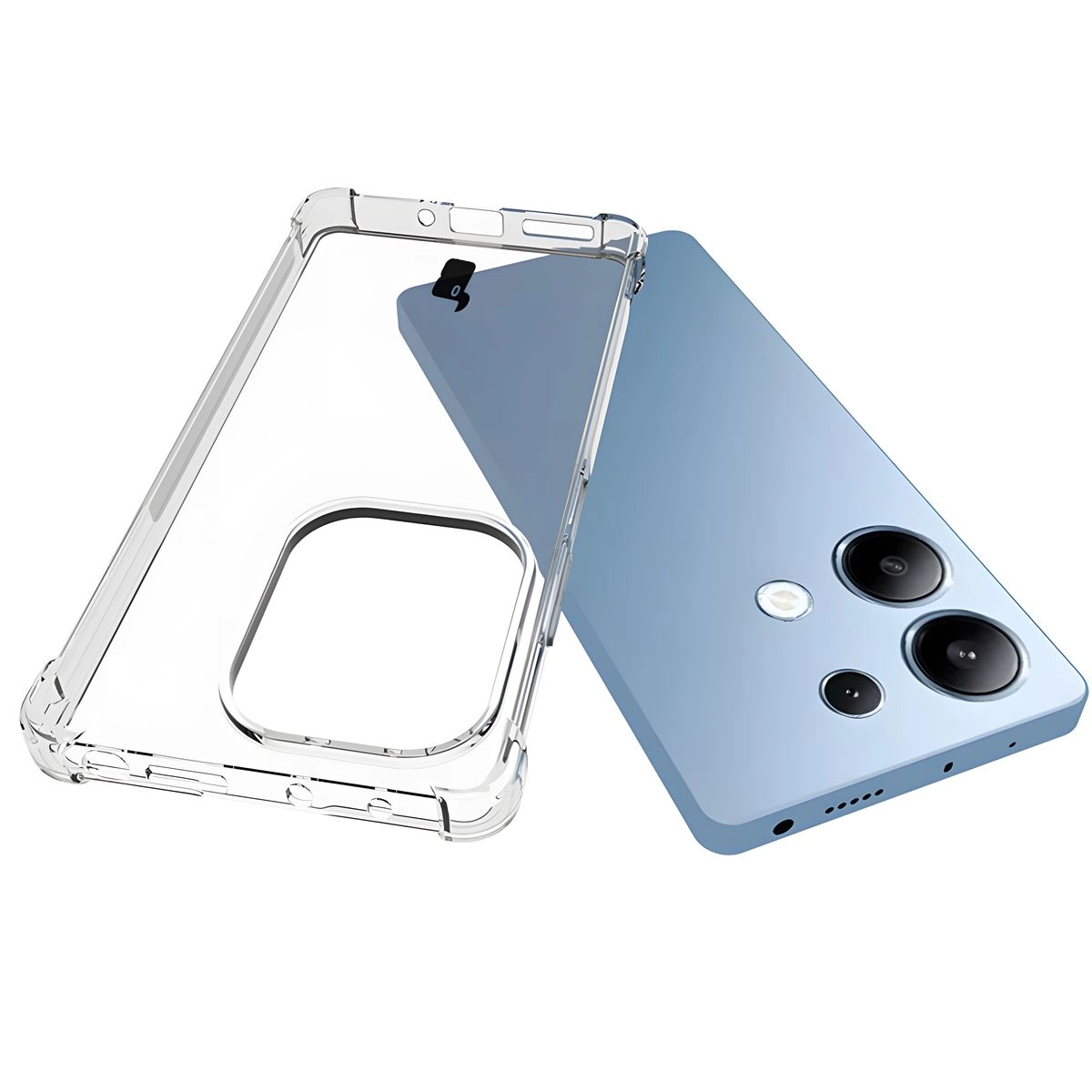 Etui Bizon Elastyczne Salpa do Poco M6 Pro 4G / Xiaomi Redmi Note 13 Pro 4G Przezroczysty