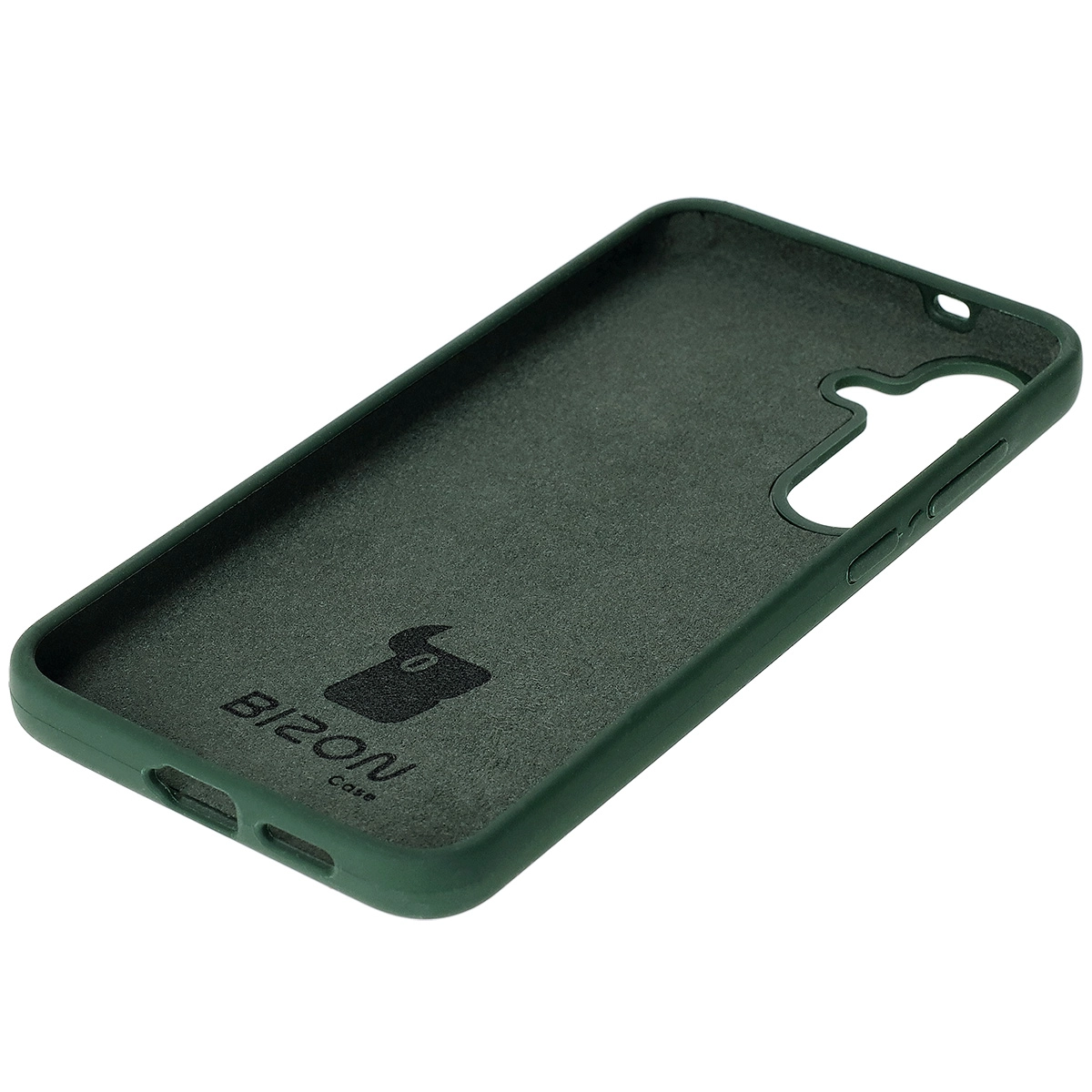 Etui Bizon Silikonowe Soft do Galaxy S25 Plus Ciemnozielony