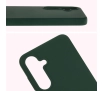 Etui Bizon Silikonowe Soft do Galaxy S25 Plus Ciemnozielony