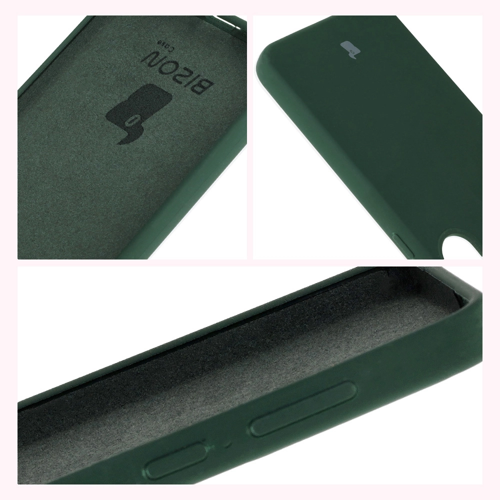 Etui Bizon Silikonowe Soft do Galaxy S25 Plus Ciemnozielony