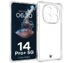 Etui Bizon Elastyczne Salpa do Xiaomi Redmi Note 14 Pro+ 5G Przezroczysty