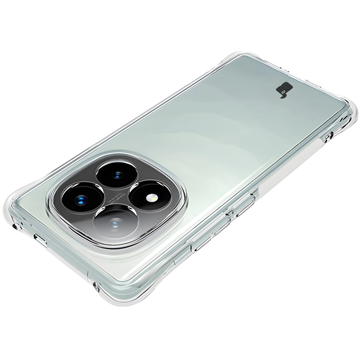 Etui Bizon Elastyczne Salpa do Xiaomi Redmi Note 14 Pro+ 5G Przezroczysty