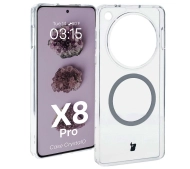 Bizon CrystalO z MagSafe do Oppo Find X8 Pro Przezroczyste