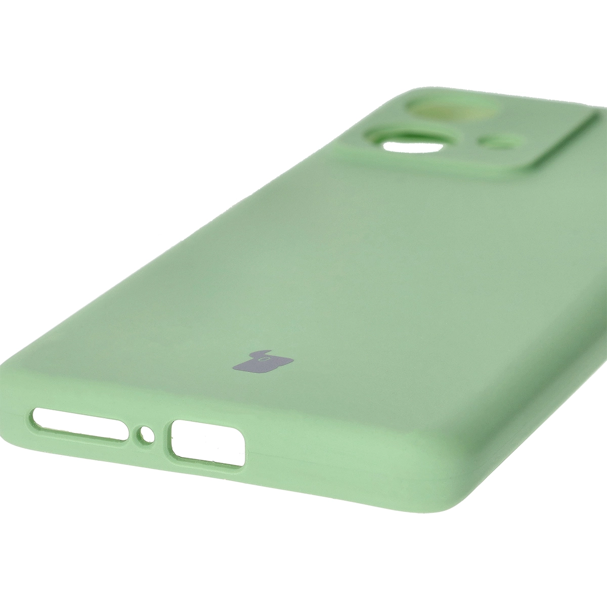 Etui Bizon Silikonowe Soft do Motorola Edge 40 Neo jasnozielony