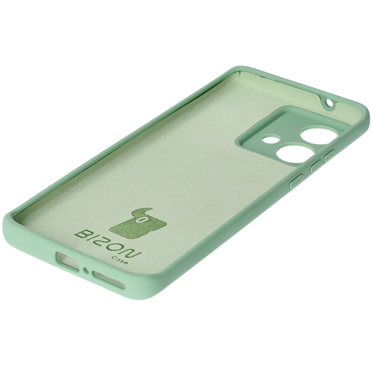 Etui Bizon Silikonowe Soft do Motorola Edge 40 Neo jasnozielony
