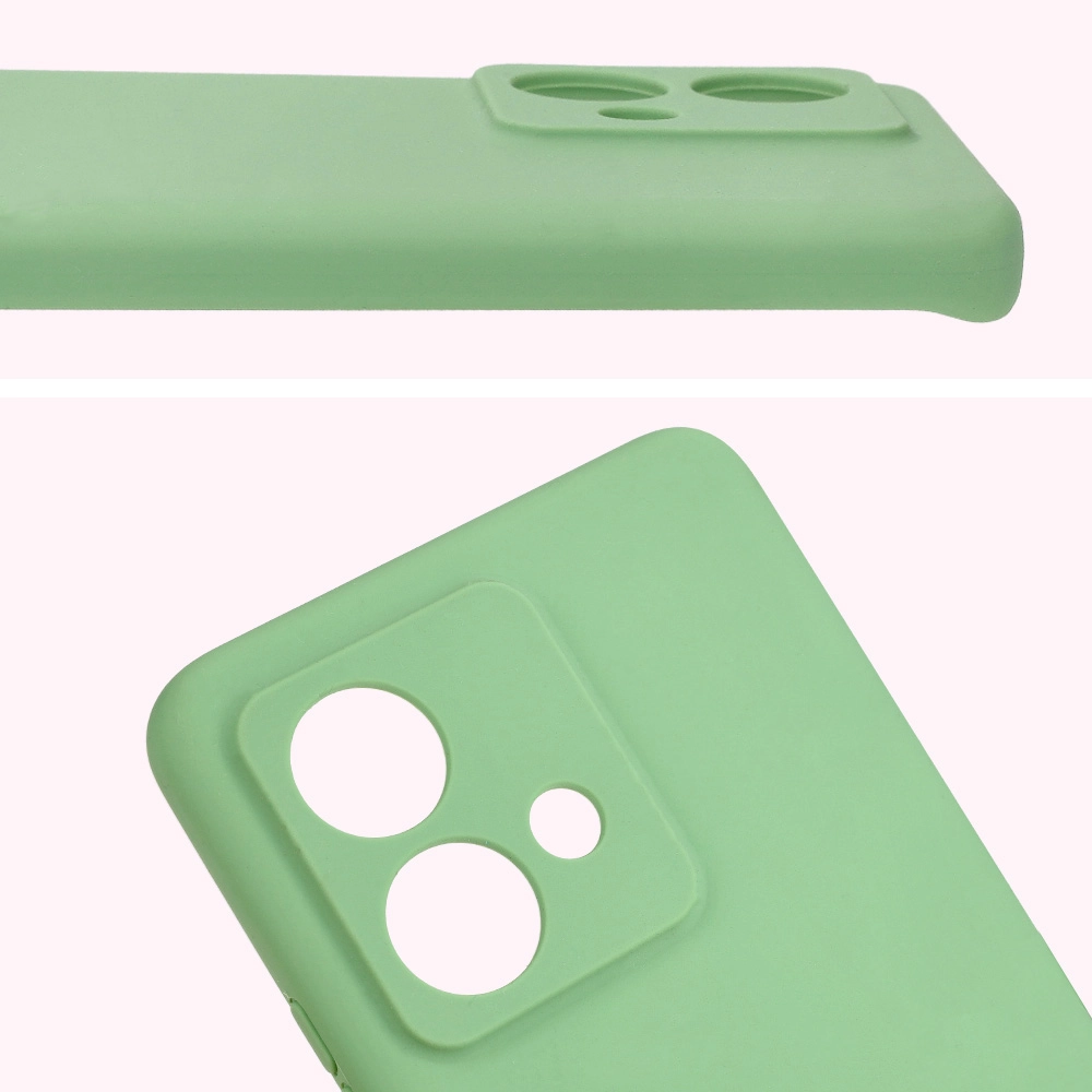 Etui Bizon Silikonowe Soft do Motorola Edge 40 Neo jasnozielony